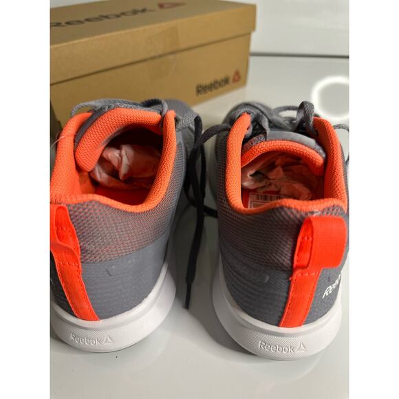 Reebok Gray and Orange Women's Sneakers - Picture 6 of 11